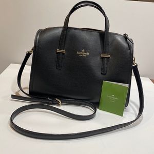 Kate Spade, New York black crossbody or handle purse.